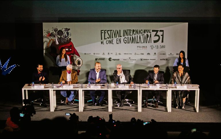 En una rueda de prensa autoridades de la UdeG presentaron el programa oficial del FICG 2022. EL INFORMADOR/ G. Gallo