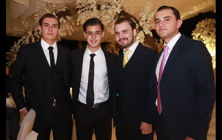 Abelino Meza, Juan Pablo Espinosa, Alejandro Espinosa y Vladimir Ávalos. GENTE BIEN JALISCO/Antonio Martínez