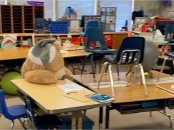 La maestra creó una mochila antibalas para proteger a los niños. ESPECIAL/CAPTURA DE VIDEO