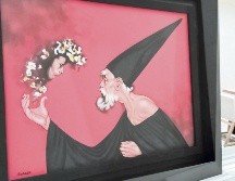 “La Lunita”. Una de las piezas expuestas de Rafael Coronel en el recinto. EL INFORMADOR/F. González