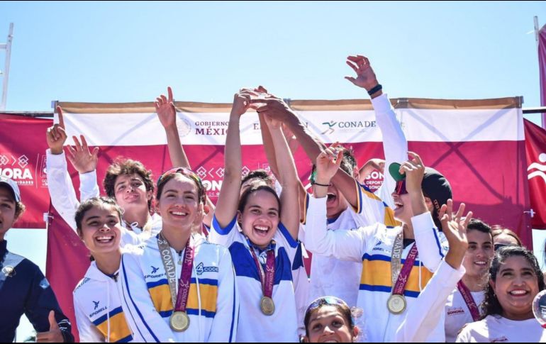Jalisco suma ya un acumulado de 23 preseas de oro tras los primeros días de competencia y se mantiene así en la punta del medallero de los Nacionales CONADE 2022. CORTESÍA
