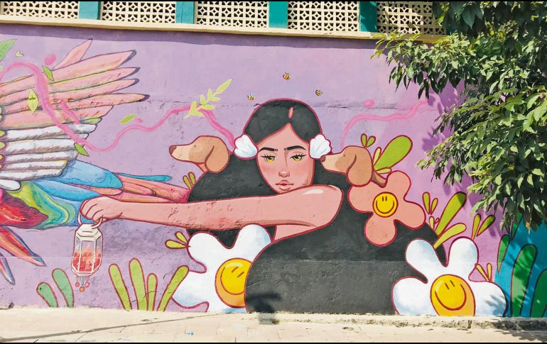 En las ilustraciones se aprecian frases, palabras e imágenes que sean tan significativas que sirvan de acompañamiento, de apoyo moral y reflexión. CORTESÍA