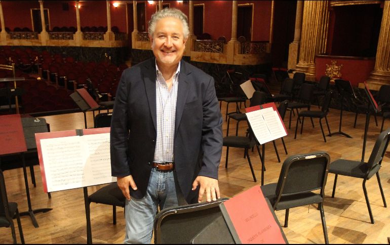 Para Guzmán, que se manifestó “contento” de regresar a “mi casa”, este programa constituye “un reto instrumental” que se complementa con ‘El mar’, de Claude A. Debussy. EL INFORMADOR / A. Camacho