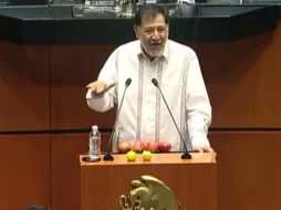 Gerardo Fernández Noroña subió a tribuna, se autonombró 