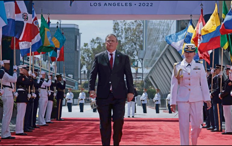 El secretario de Relaciones Exteriores acudió al evento en lugar del Presidente de México.. AFP