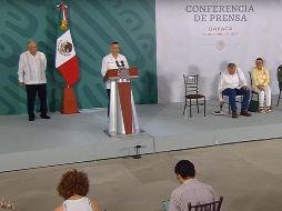 Alejandro Murat señaló que la entidad ha podido salir adelante gracias a la coordinación que se ha podido entablar con el gobierno federal y los más de 570 municipios. YOUTUBE / Gobierno de México