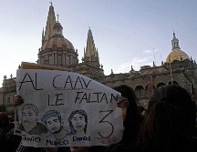 La desaparición de los estudiantes generó diversas protestas en la Metrópoli. EL INFORMADOR/ARCHIVO