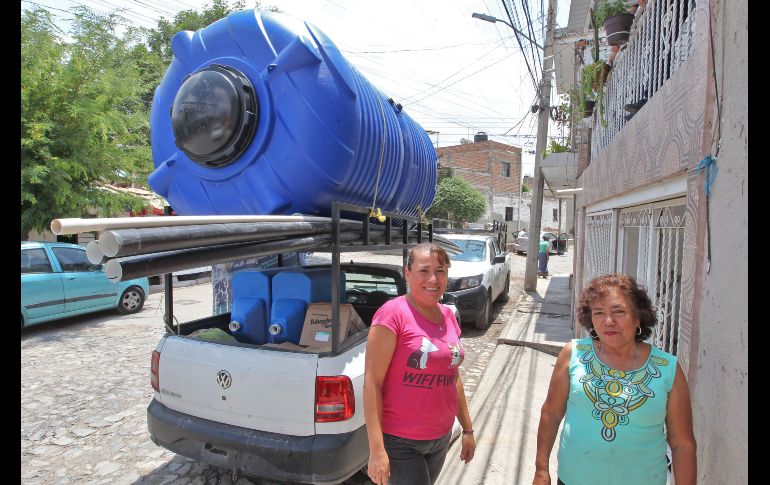 María Meza Martínez es vecina de la colonia El Tapatío, en Tlaquepaque, y ya cuenta con su nido de lluvia. EL INFORMADOR/A. Camacho