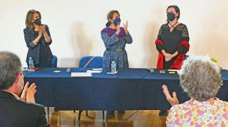 Aurora Cano (a la derecha) en el momento de su designación. ESPECIAL