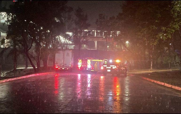 La lluvia que se registró la noche de ayer dejó varios árboles caídos, además de casi 100 vehículos varados. ESPECIAL /