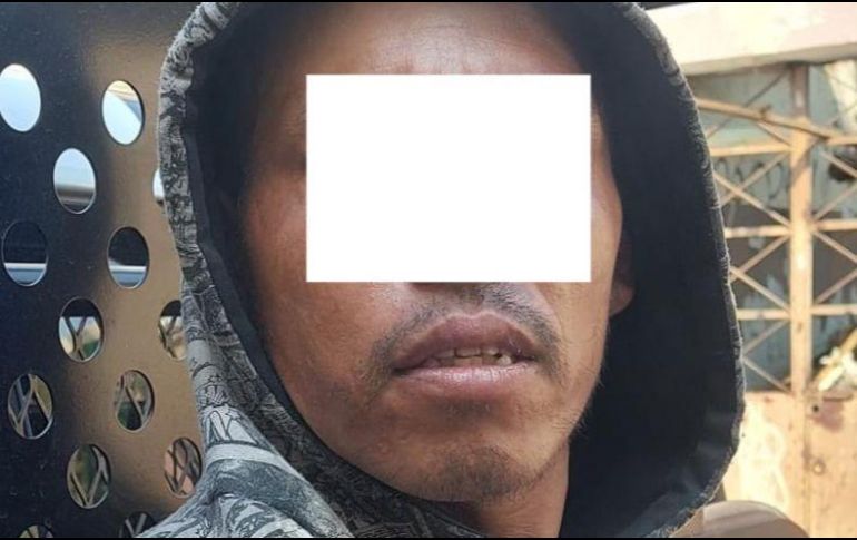 El detenido se identificó como Emilio “N”, de 36 años. ESPECIAL/Policía de Guadalajara