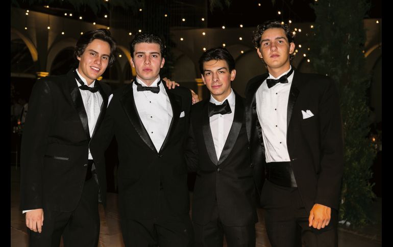 Diego Ureña, Max Corona, José Pablo Carrillo y Cristóbal Ochoa. GENTE BIEN JALISCO/Jorge Soltero