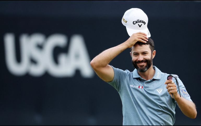 Hadwin tuvo una ronda perfecta de cuatro bajo par. AFP/W. Little
