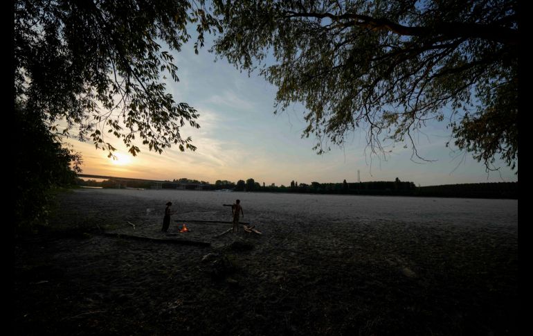 Se trata de la peor sequía en 70 años, según la autoridad de la Cuenca del Río Po. AP/L. Bruno