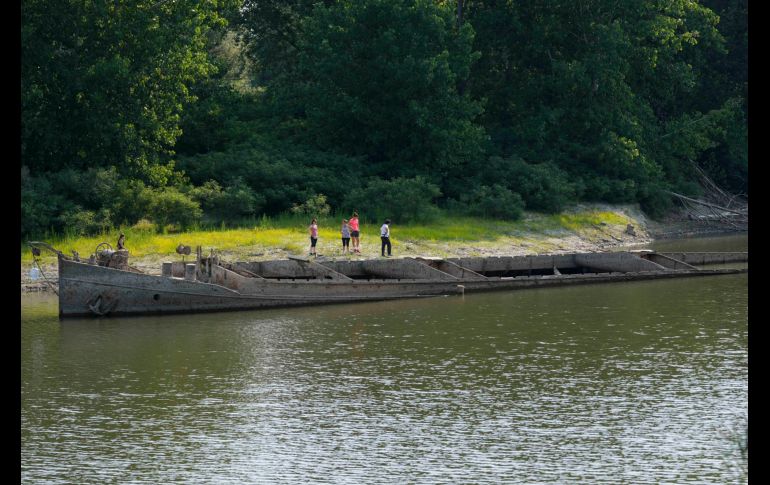 Se trata de la peor sequía en 70 años, según la autoridad de la Cuenca del Río Po. AP/L. Bruno