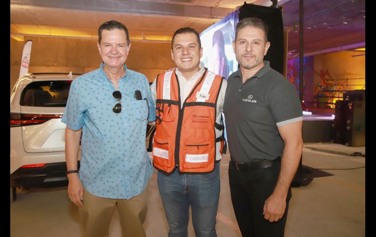 NX de Lexus llega a Guadalajara. Sergio Oliveira, Iván Gallo y Federico Palma. GENTE BIEN JALISCO/Antonio Martínez