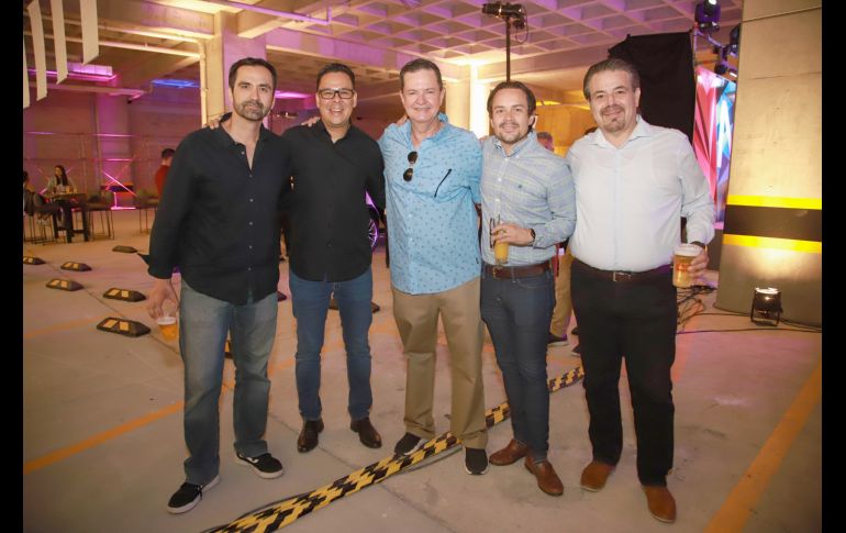 César Álvarez, Mario Castillo, Sergio Oliveira, Alan Lozoya y Luis Sillas. GENTE BIEN JALISCO/Antonio Martínez