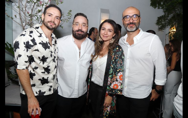 Diego Ramírez, Erick Hernández, Majo Gómez y Andrés Avilán. GENTE BIEN JALISCO/Claudio Jimeno