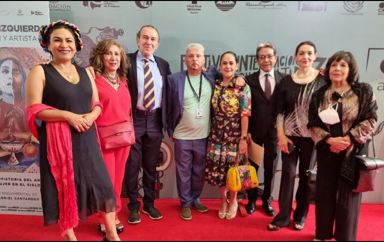 A la premier acudió el director, los nietos de la pintora, autoridades universitarias y la secretaria de Cultura de Jalisco, Lourdes González. EL INFORMADOR / K. Esparza