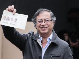 Gustavo Petro, el exrebelde y actual senador, se convirtió hoy en el primer presidente de izquierda en Colombia. XINHUA
