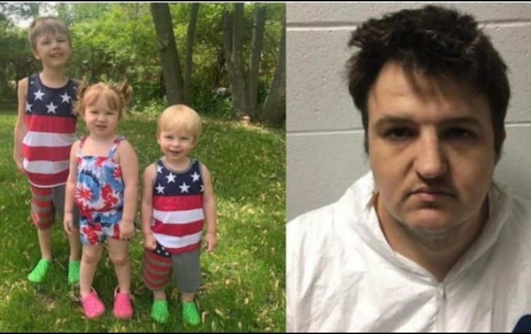 Jason A. Kerels, de 35 años, enfrenta el cargo de asesinato por la muerte de sus tres hijos. TWITTER/Sam Borcia