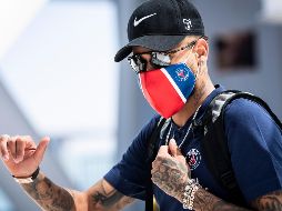 El delantero del PSG viajaba con su novia, Bruna Biancardi, su hermana, Rafaella, y algunos amigos, según la prensa local. AFP / ARCHIVO