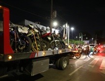 Policía Vial asegura 65 motocicletas en avenida Chapultepec