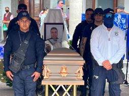 El policía Luis Fernando García González falleció en camino a brindar apoyo en la balacera ocurrida en El Salto. ESPECIAL