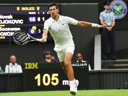 Novak Djokovic se convirtió en el primer tenista hombre o mujer que registra 80 triunfos individuales en cada una de las cuatro citas de Grand Slam. EFE / A. Rain