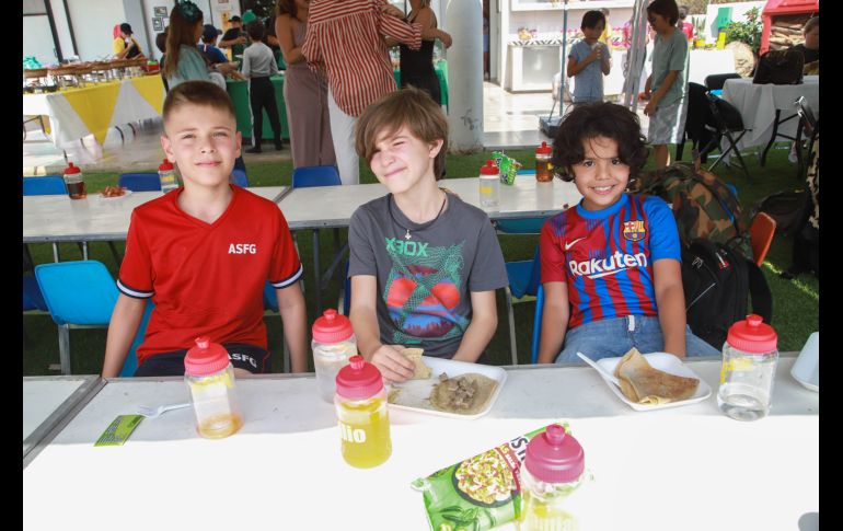 Juan Diego Avila, Leonardo Gómez y Aldo Rodríguez. GENTE BIEN JALISCO/Antonio Martínez