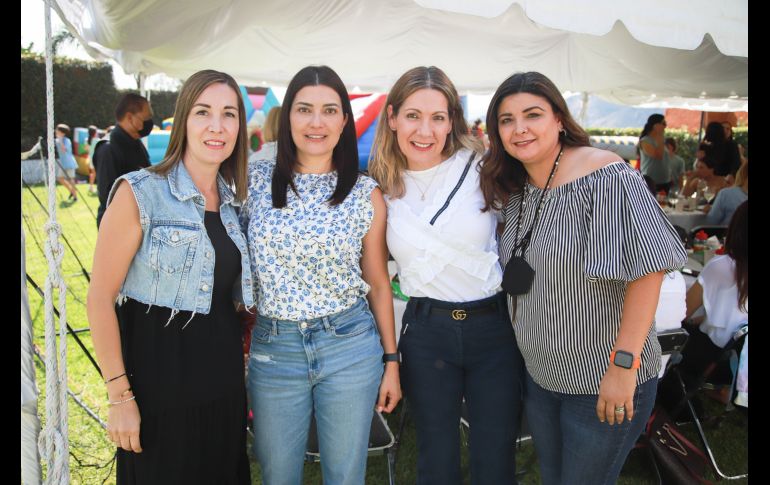 Susana Zavala, Cynthia Vela, Claudia Jiménez y Beatriz Llamas. GENTE BIEN JALISCO/Antonio Martínez