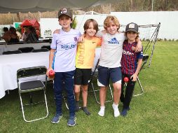 Álvaro Gómez España, Matías Robles, Guillermo Palencia y Galo Gil. GENTE BIEN JALISCO/Antonio Martínez