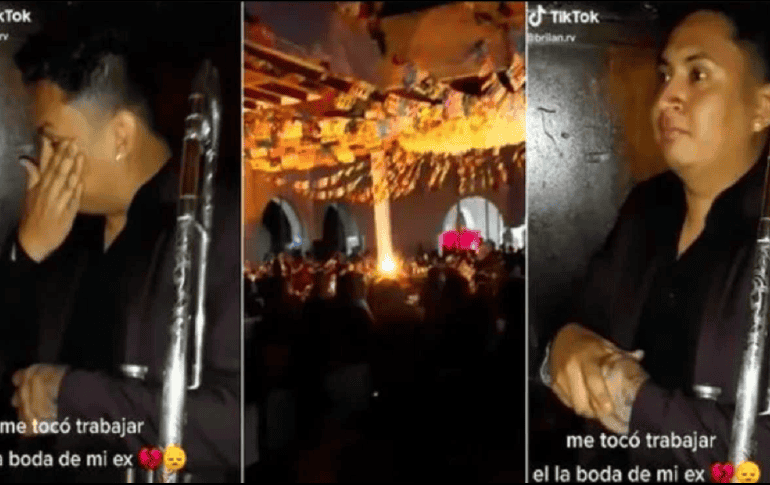 Se ha vuelto viral en TikTok el caso de un músico que asistió a una boda en Guadalajara, en la cual se llevó una gran sorpresa al saber que era su ex la que se casaba. SUN.