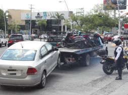 En el operativo los policías viales transcribieron 56 infracciones; 11 motos y un auto fueron llevadas al corralón. EL INFORMADOR/A. CAMACHO