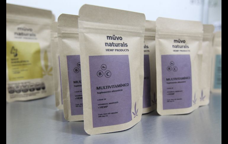 Los suplementos alimenticios de de Kanna Group están disponibles en presentación de capsulas, goteros, cosméticos, bálsamos y comestibles en gomitas. EL INFORMADOR/ A. Camacho