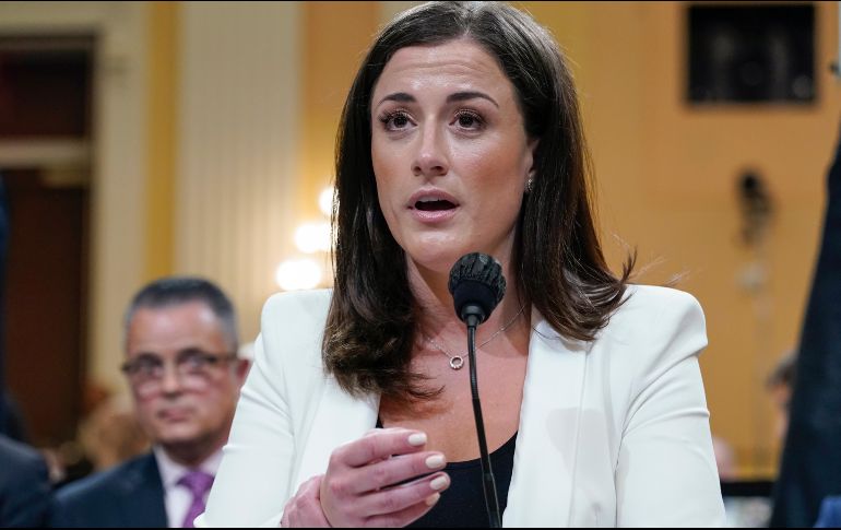 Cassidy Hutchinson se ha convertido en una testigo fundamental en el caso del asalto del Capitolio del 6 de enero de 2021. AP/J. Martin