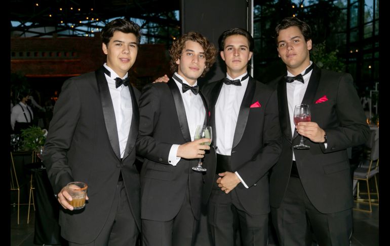 Francisco Vázquez, Sebastián Ramírez. Mauricio Padilla y Álvaro Navarro. GENTE BIEN JALISCO/Jorge Soltero