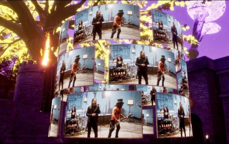 Esta colaboración, impulsada por Groove Science Studios, creador de la plataforma de música de realidad virtual Soundscape VR (SVR), permitirá a los fans de Slash, Myles Kennedy y The Conspirators disfrutar del show “Live at Studios 60”. Cortesía / Soundscape