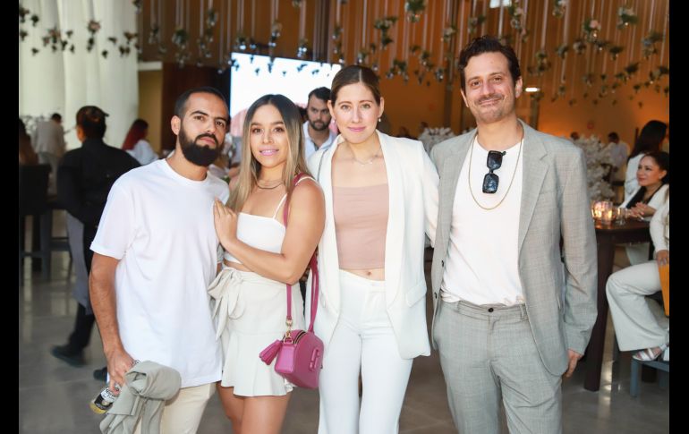 Diego Bernal, Adriana Saavedra, Celina Gil y Diego Robles. GENTE BIEN JALISCO/Antonio Martínez