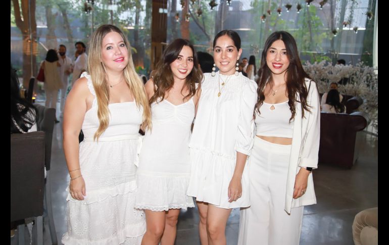 Ivonne Orendain, Carolina Zepeda, Karime Gutiérrez y Nadia González. GENTE BIEN JALISCO/Antonio Martínez