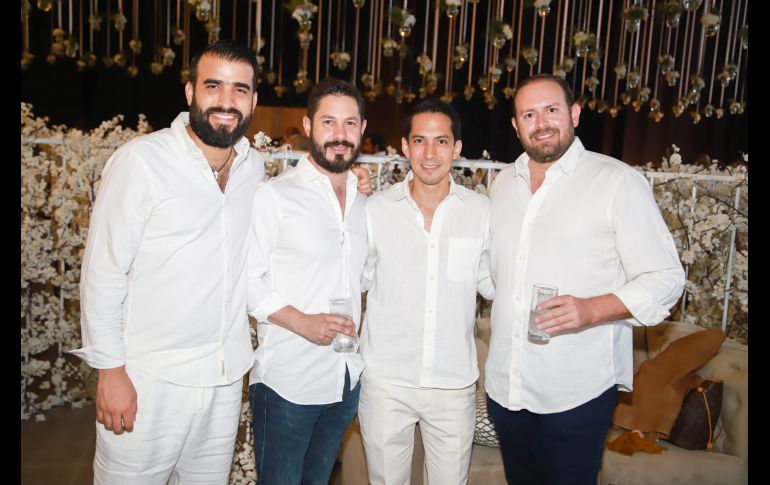Rafael Méndez, Ricardo Chico, Felipe Ordóñez y Juan Pablo Carrillo. GENTE BIEN JALISCO/Antonio Martínez
