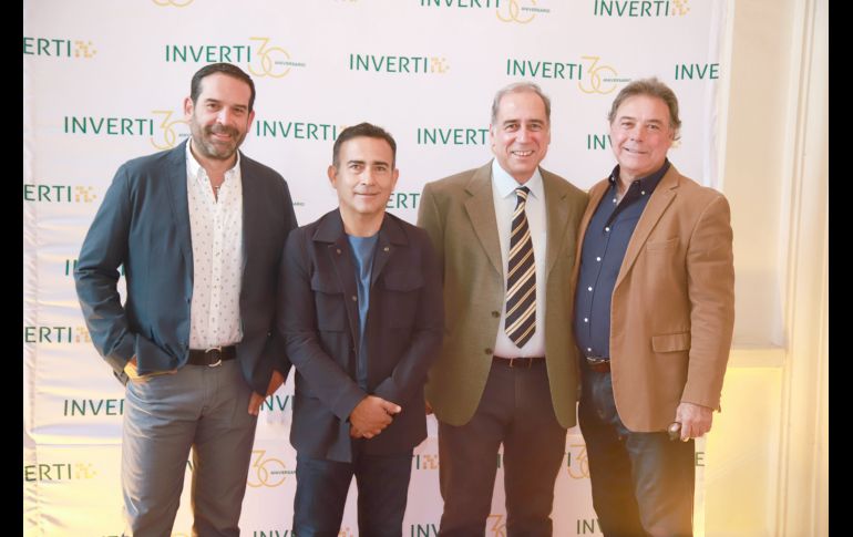 Edson Jiménez, Moisés Araiza, Guillermina Sotomayor y Juan Pablo Ladrón de Guevara. GENTE BIEN JALISCO/Antonio Martínez