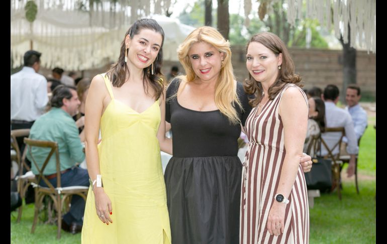 Priscilla Montilla, Ginny Campos y Serena Millestone. GENTE BIEN JALISCO/Jorge Soltero