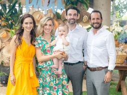 Tania Covarrubias, Paulina González, Pablo Montilla, Fausto Montilla y Ernesto Arias. GENTE BIEN JALISCO/Jorge Soltero