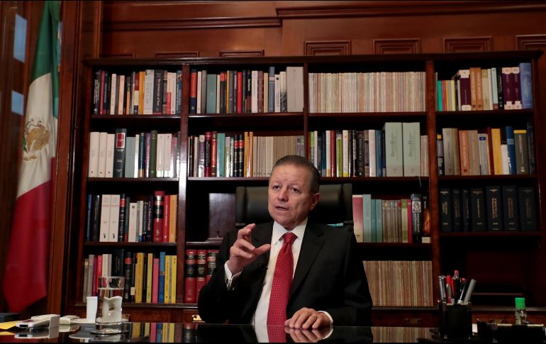 Arturo Zaldívar está contento con su labor en la Suprema Corte de Justicia, y considera que bajo su presidencia la institución se ha transformado. SUN/J. Boites