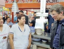 Enrique de la Madrid estuvo en Guadalajara para reunirse con integrantes de la Unión de Comerciantes del Mercado de Abastos. EL INFORMADOR / J. Velazco