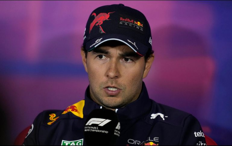 Pérez quedó a ocho décimas del español Carlos Sainz, quien marcó el mejor tiempo.  AP/M. Dunham