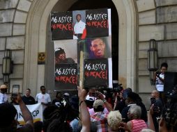 Manifestación en Akron el domingo. REUTERS