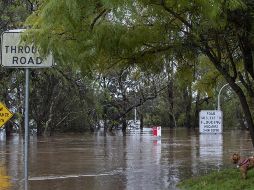 Vista general de un área inundada en Windsor, Nueva Gales del Sur, Australia. XINHUA/B. Xuefei