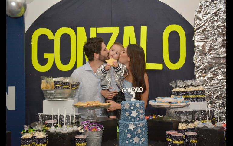 Gonzalo Leaño, Gonzalo Leaño Olson y Sofía Olson. GENTE BIEN JALISCO/Marifer Rached